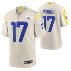 Los Angeles Rams Robert Woods Game #17 Bone Jersey