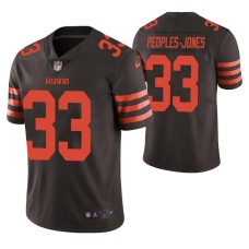 Men Cleveland Browns Donovan Peoples-Jones 2020 NFL Draft Brown Color Rush Limited Jersey