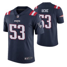 Men New England Patriots Josh Uche 2020 NFL Draft Navy Color Rush Limited Jersey