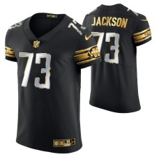 Detroit Lions Jonah Jackson #73 Golden Edition Black Elite Jersey