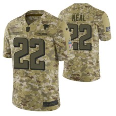 Atlanta Falcons #22 Keanu Neal Camo Limited 2018 Salute to Service Jersey Men