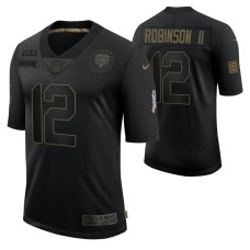 Chicago Bears #12 Allen Robinson II Black 2020 Salute To Service Limited Jersey