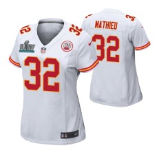 Tyrann Mathieu Kansas City Chiefs Super Bowl LIV Women White Game Jersey