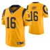 Men Los Angeles Rams #16 Jared Goff Gold Nike color rush Limited Jersey