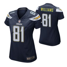 Women Los Angeles Chargers #81 Mike Williams Navy Nike Game Jersey