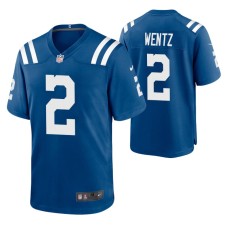 Indianapolis Colts Carson Wentz #2 Royal Game Jersey