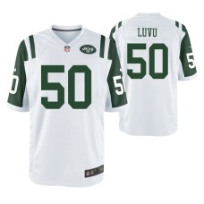 Men New York Jets #50 Frankie Luvu White Nike Game Jersey