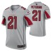 Men Patrick Peterson Arizona Cardinals Jersey Silver Inverted Legend Edition