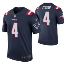 New England Patriots Jarrett Stidham Men Navy Color Rush Legend Jersey