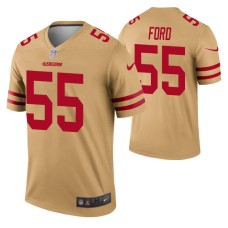 Men Dee Ford San Francisco 49ers Jersey Gold Inverted Legend Edition