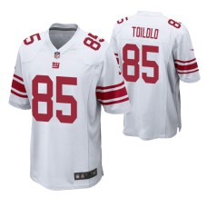 New York Giants #85 Levine Toilolo White Game Jersey