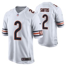 Men Chicago Bears Cairo Santos #2 Game White Jersey