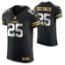 San Francisco 49ers Richard Sherman #25 Golden Edition Black Elite Jersey