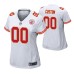 Women Kansas City Chiefs #00 Custom White Nike Game Jersey