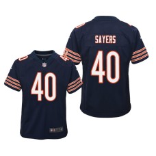 Youth Chicago Bears #40 Gale Sayers Navy Nike Team Color Game Jersey