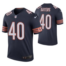 Gale Sayers Chicago Bears Navy color rush legend Hall of Fame Jersey