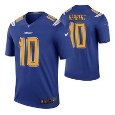 Justin Herbert Los Angeles Chargers Royal Color Rush Legend Jersey