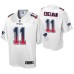 Julian Edelman New England Patriots Fade Fashion White Authentic Jersey