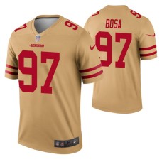 Men Nick Bosa San Francisco 49ers Jersey Gold Inverted Legend Edition