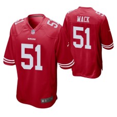 San Francisco 49ers Alex Mack #51 Red Game Jersey