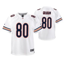 Youth Chicago Bears Jimmy Graham Game #80 White Jersey