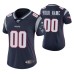 New England Patriots Custom Navy NFL 100 Vapor Limited Women Jersey