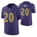 Baltimore Ravens Ed Reed Jersey 100th Season Purple Color Rush Edition