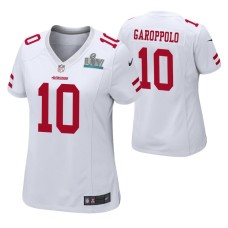 Jimmy Garoppolo San Francisco 49ers Super Bowl LIV Women White Game Jersey