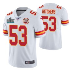 Anthony Hitchens Kansas City Chiefs Super Bowl LIV Men White Vapor Limited Jersey