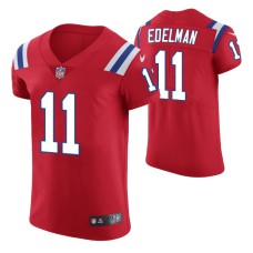 New England Patriots No. 11 Julian Edelman Vapor Elite Red Jersey