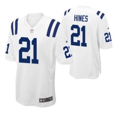 Men Indianapolis Colts #21 Nyheim Hines White Nike Game Jersey