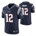 New England Patriots Tom Brady Navy 100th Season Vapor Limited Jersey