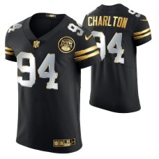 Kansas City Chiefs Taco Charlton #94 Golden Edition Black Elite Jersey