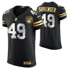 Kansas City Chiefs Daniel Sorensen #49 Golden Edition Black Elite Jersey