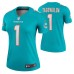 Women Tua Tagovailoa #1 Miami Dolphins Aqua Legend Jersey