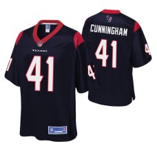 Houston Texans Zach Cunningham 2019 Navy Pro Line Player Jersey