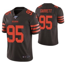 Cleveland Browns Myles Garrett Brown 100th Season Color Rush Limited Jersey