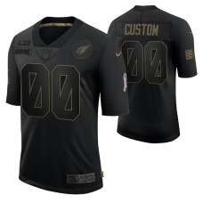 Arizona Cardinals Custom #00 Black Limited 2020 Salute To Service Jersey