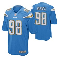 Men Los Angeles Chargers #98 Isaac Rochell Powder Blue Nike Game Jersey