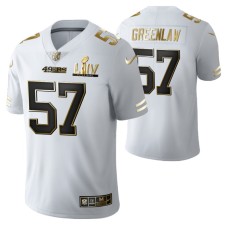 Dre Greenlaw San Francisco 49ers Super Bowl LIV White Vapor Limited Golden Edition Jersey