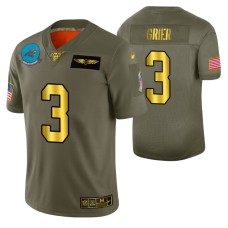 NFL 100th Season Carolina Panthers Will Grier Men 2019 Salute to Service Jersey