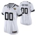 Women Jacksonville Jaguars #00 Custom White Nike Game Jersey