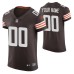 Men Cleveland Browns Custom Vapor Elite Brown Jersey