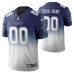 Dallas Cowboys Custom Men Navy Color Crash Gradient Jersey