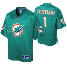 Men Miami Dolphins Tua Tagovailoa Team Icon Aqua Jersey