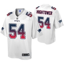 Dont'a Hightower New England Patriots Fade Fashion White Authentic Jersey