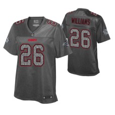 Damien Williams Kansas City Chiefs Women Static Fashion Jersey Heather Charcoal