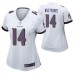 Women Baltimore Ravens Sammy Watkins #14 White Game Jersey