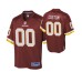 Youth Washington Redskins #00 Custom Burgundy Pro Line Jersey