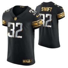 Detroit Lions D'Andre Swift #32 Golden Edition Black Elite Jersey